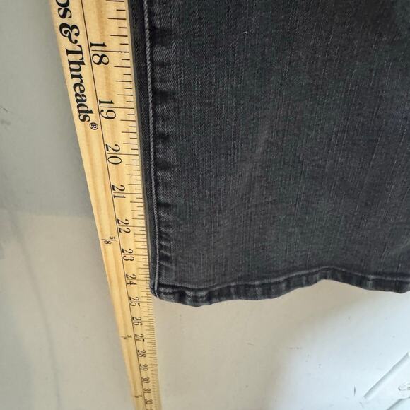 Madewell Women’s 25 Cali Demi Boot Jeans Black Button Fly High Rise Stretch - Picture 8 of 13